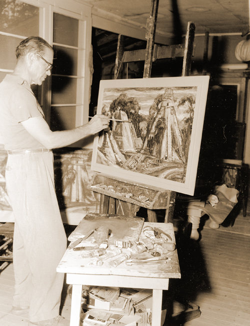 Louis Freund painting